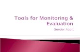 Tools for Monitoring & Evaluation