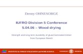 IUFRO Division 5 Conference 5.04.06 – Wood drying