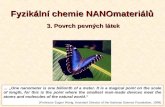 Fyzikální chemie  NANO materiálů