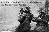 A Guide to Writing Notice to Mariners and Using Notice Writer