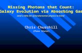 Missing Photons that Count: Galaxy Evolution via Absorbing Gas