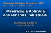 Mineralogia Aplicada aos Minerais Industriais