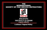 THE INTERNATIONAL SOCIETY OF FIRE SERVICE INSTRUCTORS Electronic INSTRUCT-O-GRAM Program 2004-01