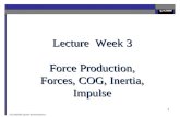 Lecture  Week 3 Force Production, Forces, COG, Inertia, Impulse