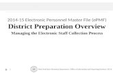 2014-15  Electronic Personnel  Master  File ( ePMF )