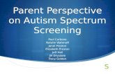 Parent Perspective on Autism Spectrum Screening