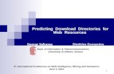 Predicting  Download  Directories  for        Web  Resources