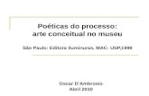 Poéticas do processo: arte conceitual no museu São Paulo: Editora Iluminuras, MAC- USP,1999