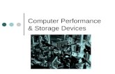Computer Performance & Storage Devices