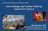New Strategy and Teacher Training  toward  21 st century