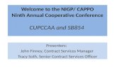 Welcome to the NIGP/ CAPPO Ninth Annual Cooperative  Conference CUPCCAA and SB854