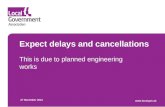 Expect delays and cancellations