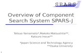 Overview of  Component Search  System SPARS-J