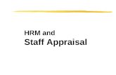 HRM and  Staff Appraisal