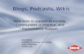 Blogs, Podcasts, Wikis