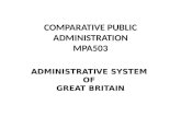 COMPARATIVE PUBLIC  ADMINISTRATION MPA503