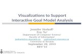 Visualizations to Support Interactive Goal Model Analysis
