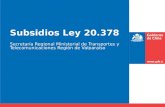 Subsidios Ley 20.378
