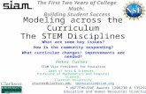 Modeling across the Curriculum The STEM Disciplines