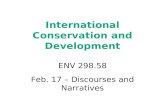 International Conservation and Development
