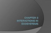 Chapter 3 Interactions in Ecosystems