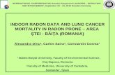 INDOOR RADON DATA AND LUNG CANCER MORTALITY IN RADON PRONE – AREA  ŞTEI - BǍIŢA (ROMANIA)