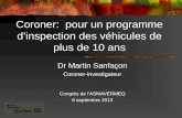 Coroner:  pour un programme d’inspection des véhicules de plus de 10 ans