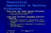 Theoretical Approaches to Machine Learning