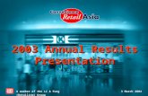 2003 Annual Results Presentation