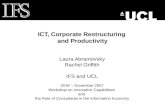 ICT, Corporate Restructuring  and Productivity