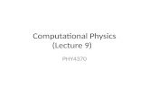 Computational Physics ( Lecture  9)