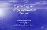Approaching the College Application Process