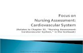 Focus on  Nursing Assessment: Cardiovascular System