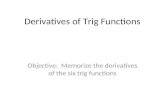 Derivatives of Trig Functions
