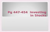 Pg 447-454   Investing in Stocks