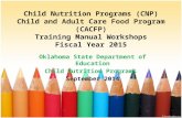 Oklahoma State Department of Education Child Nutrition Programs  September 2014