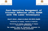 Post-Operative Management of Vitreous Adhesion after DSAEK with YAG Laser Vitreolysis