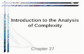 Introduction to the Analysis of Complexity