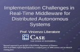 Implementation Challenges in  Real-Time Middleware for Distributed Autonomous Systems
