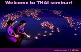 Welcome to THAI seminar!