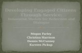 Developing Engaged Citizens  Through Service: Innovative Models for Reflection and Dialogue