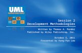 Session 2 UML & Development Methodologies