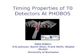 Timing Properties of T0 Detectors At PHOBOS