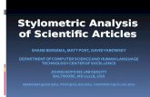 Stylometric Analysis of Scientific Articles