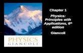 Chapter 1 Physics: Principles with Applications, 6 th  edition Giancoli