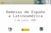Remesas de España a Latinoamérica