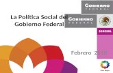 La Política Social del Gobierno Federal