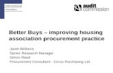Better Buys – improving housing association procurement practice