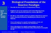 Biological Foundations of the Reactive Paradigm