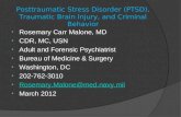 Posttraumatic Stress Disorder (PTSD), Traumatic Brain Injury, and Criminal Behavior